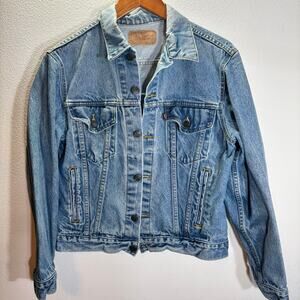 Levi’s Vintage USA Made Denim Trucker Jacket Mens Medium Faded Blue